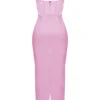 Charmaine Pink Korsetts-Maxikleid Charmaine Pink Korsetts-Maxikleid