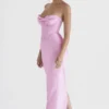 Charmaine Pink Korsetts-Maxikleid Charmaine Pink Korsetts-Maxikleid