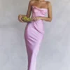 Charmaine Pink Korsetts-Maxikleid Charmaine Pink Korsetts-Maxikleid