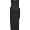 Charmaine Schwarzes Korsetts-Maxikleid Charmaine Schwarzes Korsetts-Maxikleid