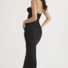 Charmaine Schwarzes Korsetts-Maxikleid Charmaine Schwarzes Korsetts-Maxikleid