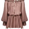Chaya Haselnussfarbenes schulterfreies Kleid Chaya Haselnussfarbenes schulterfreies Kleid