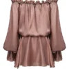 Chaya Haselnussfarbenes schulterfreies Kleid Chaya Haselnussfarbenes schulterfreies Kleid