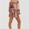 Chaya Haselnussfarbenes schulterfreies Kleid Chaya Haselnussfarbenes schulterfreies Kleid