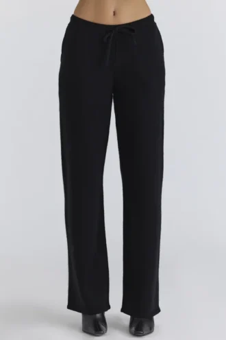 Chelsea Schwarze Kaschmir- und Wolle-Hose