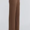 Chelsea Tan Kaschmir + Wolle Hose mit weitem Bein Chelsea Tan Kaschmir + Wolle Hose mit weitem Bein