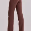Chiara Espresso-braune Hose mit geradem Bein Chiara Espresso-braune Hose mit geradem Bein