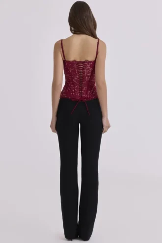 Chiara Schwarze Hose mit geradem Bein