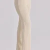 Chiara Vintage Elfenbein Crepe-Hose mit geradem Bein Chiara Vintage Elfenbein Crepe-Hose mit geradem Bein