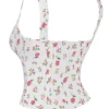 Chicca Rose Print Floral Oberteil Chicca Rose Print Floral Oberteil