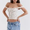 Chicca Rose Print Floral Oberteil Chicca Rose Print Floral Oberteil