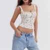 Chicca Rose Print Floral Oberteil Chicca Rose Print Floral Oberteil