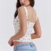 Chicca Rose Print Floral Oberteil Chicca Rose Print Floral Oberteil