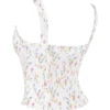 Chicca Weißes Oberteil mit Posy-Print Chicca Weißes Oberteil mit Posy-Print