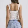 Chicca Weißes Oberteil mit Posy-Print Chicca Weißes Oberteil mit Posy-Print