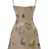Christiana Vintage-Minikleid mit Blumenmuster