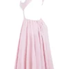 Cindy Ballerina Pink Twill Midi-Sommerkleid Cindy Ballerina Pink Twill Midi-Sommerkleid