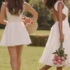 Cindy Weißes Midi-Sommerkleid aus Twill Cindy Weißes Midi-Sommerkleid aus Twill
