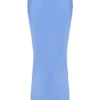 Clara – Midirock aus blauem Satin im Schrägschnitt Clara – Midirock aus blauem Satin im Schrägschnitt