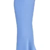 Clara – Midirock aus blauem Satin im Schrägschnitt Clara – Midirock aus blauem Satin im Schrägschnitt