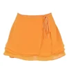 Clarice Tangerine – luftiger, mehrlagiger Mini-Rock Clarice Tangerine – luftiger, mehrlagiger Mini-Rock
