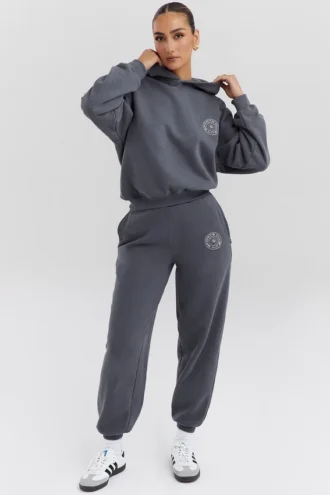 Coast Jogginghose mit Fleece-Rückseite in Schiefergrau Coast Jogginghose mit Fleece-Rückseite in Schiefergrau
