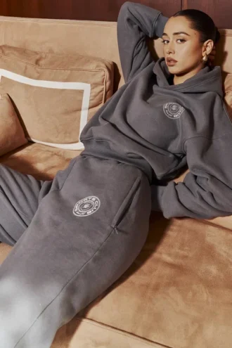 Coast Jogginghose mit Fleece-Rückseite in Schiefergrau Coast Jogginghose mit Fleece-Rückseite in Schiefergrau