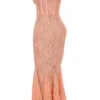 Cordelia Sorbet Lace Godet Maxikleid