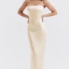 Costanza Vintage Cremefarbenes Maxikleid Costanza Vintage Cremefarbenes Maxikleid