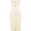 Costanza Vintage Cremefarbenes Maxikleid Costanza Vintage Cremefarbenes Maxikleid