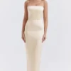 Costanza Vintage Cremefarbenes Maxikleid Costanza Vintage Cremefarbenes Maxikleid