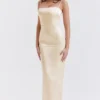 Costanza Vintage Cremefarbenes Maxikleid Costanza Vintage Cremefarbenes Maxikleid