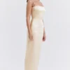 Costanza Vintage Cremefarbenes Maxikleid Costanza Vintage Cremefarbenes Maxikleid