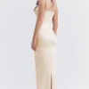 Costanza Vintage Cremefarbenes Maxikleid Costanza Vintage Cremefarbenes Maxikleid