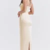 Costanza Vintage Cremefarbenes Maxikleid Costanza Vintage Cremefarbenes Maxikleid