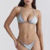 Cote DAzur Seafoam Paisley String-Unterteil für Bikinis Cote DAzur Seafoam Paisley String-Unterteil für Bikinis