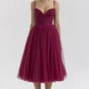 Countess Cabernet Tüll-Midi-Kleid Countess Cabernet Tüll-Midi-Kleid