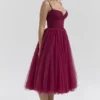 Countess Cabernet Tüll-Midi-Kleid Countess Cabernet Tüll-Midi-Kleid