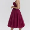 Countess Cabernet Tüll-Midi-Kleid Countess Cabernet Tüll-Midi-Kleid