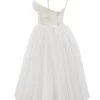 Countess French Dove Tüll-Midi-Kleid