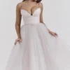 Countess French Dove Tüll-Midi-Kleid
