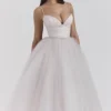 Countess French Dove Tüll-Midi-Kleid