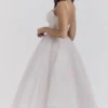 Countess French Dove Tüll-Midi-Kleid