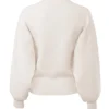 Cressida Cremefarbener Pullover aus schwerer Strickmischung aus Wolle und Kaschmir Cressida Cremefarbener Pullover aus schwerer Strickmischung aus Wolle und Kaschmir