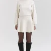 Cressida Cremefarbener Pullover aus schwerer Strickmischung aus Wolle und Kaschmir Cressida Cremefarbener Pullover aus schwerer Strickmischung aus Wolle und Kaschmir