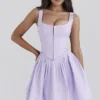 Cupid Orchid Plissee-Mini-Kleid aus Baumwolle Cupid Orchid Plissee-Mini-Kleid aus Baumwolle