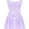 Cupid Orchid Plissee-Mini-Kleid aus Baumwolle Cupid Orchid Plissee-Mini-Kleid aus Baumwolle