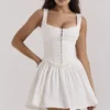 Cupid Weißes Plissee-Minikleid Cupid Weißes Plissee-Minikleid