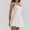 Cupid Weißes Plissee-Minikleid Cupid Weißes Plissee-Minikleid