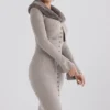 Dahlia Beige Kaschmir-Strickjacke